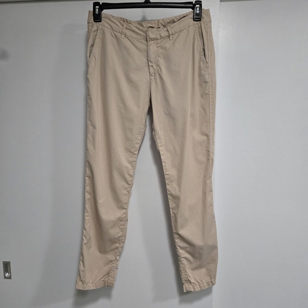 Sundance Womens Size 8 Tan‎ Khaki Chino Straight Leg Pants Lightweight 34x28 in